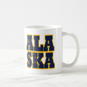 Flaggentext des Alaskan-Staates Kaffeetasse