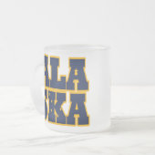 Flaggentext des Alaskan-Staates Mattglastasse (Vorderseite Links)
