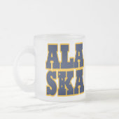 Flaggentext des Alaskan-Staates Mattglastasse (Links)