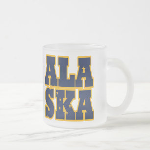 Flaggentext des Alaskan-Staates Mattglastasse