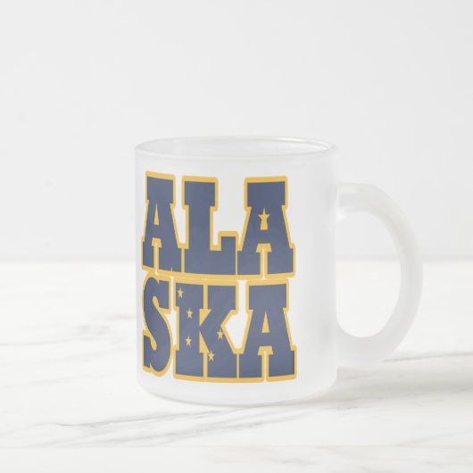 Flaggentext des Alaskan-Staates Mattglastasse (Rechts)