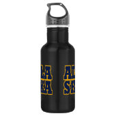 Flaggentext des Alaskan-Staates Trinkflasche (Rückseite)