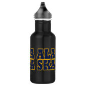 Flaggentext des Alaskan-Staates Trinkflasche (Rechts)