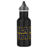 Flaggentext des Alaskan-Staates Trinkflasche (Links)