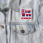 Flaggentext von Hawaii Button (Beispiel)