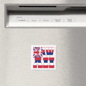 Flaggentext von Hawaii Magnet (In Situ (Geschirrspüler))