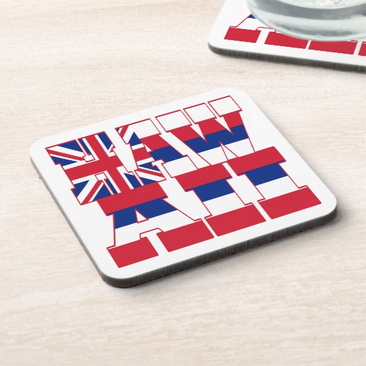 Flaggentext von Hawaii Untersetzer (Linke Seite)