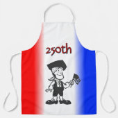 Flaggentragender Kolonialmann 250. Schürze (Vorderseite)