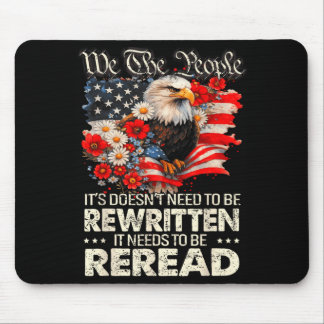 Flaggenverfassung der USA muss neu gelesen werden Mousepad