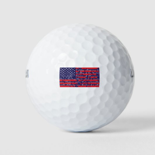 Flaggenverpflichtung Golfball (Vorderseite)