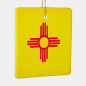 Flaggenverzierung des Staates New Mexiko Keramikornament (Rechts)