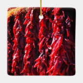 Flaggenverzierung des Staates New Mexiko Keramikornament (Rückseite)