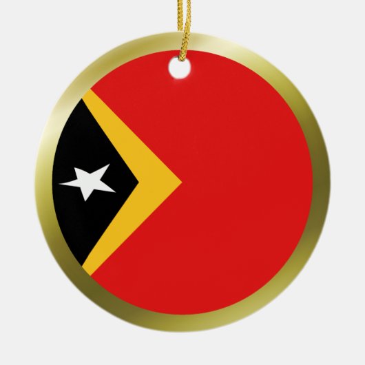 Flaggenverzierung in Osttimor Keramikornament (Vorne)