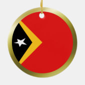 Flaggenverzierung in Osttimor Keramikornament (Hinten)