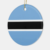 Flaggenverzierung von Botswana Keramik Ornament (Links)