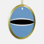 Flaggenverzierung von Botswana Keramikornament (Rechts)