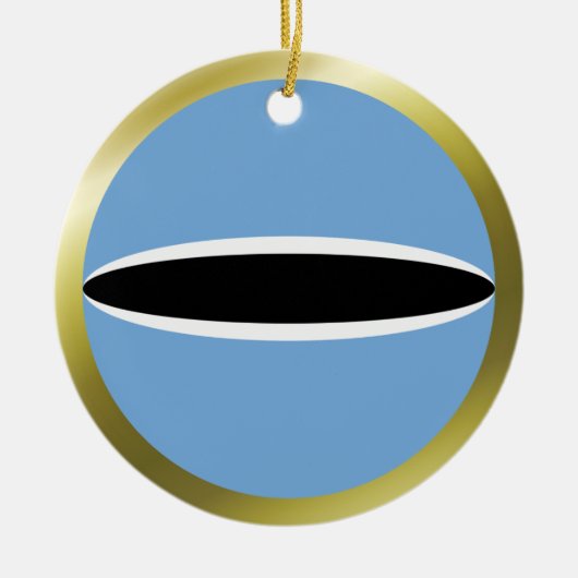 Flaggenverzierung von Botswana Keramikornament (Vorne)