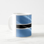 Flaggenwellen BOTSWANA - Kaffeetasse (Vorderseite Links)