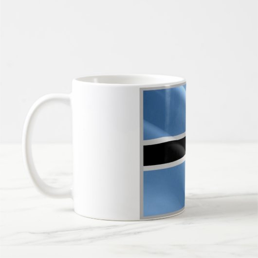 Flaggenwellen BOTSWANA - Kaffeetasse (Links)