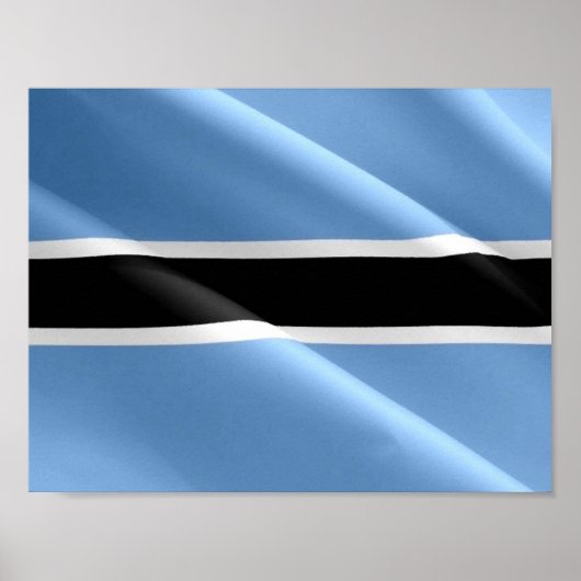Flaggenwellen BOTSWANA - Poster (Vorne)