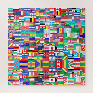 Flaggenwelt Puzzle