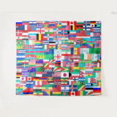 Flaggenwelt Wandteppich (Vorderseite (Horizontal))