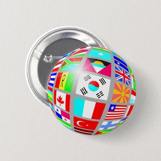 Flaggenwolke Button (Vorne & Hinten)