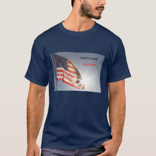 Flagget-shirt mit diesen Farben läuft nicht T-Shirt