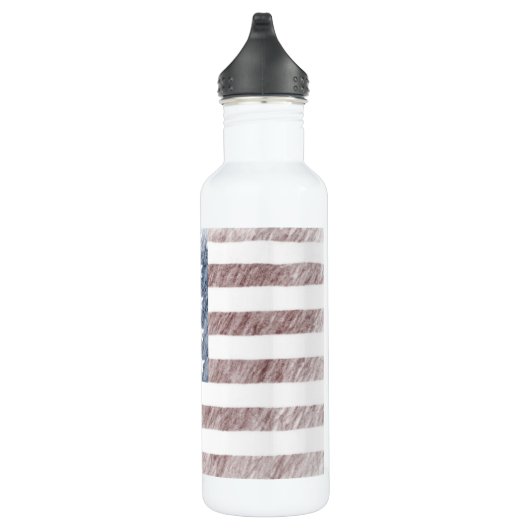Flaggewasserflasche Edelstahlflasche (Rechts)