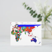 Flaggschiff der Welt Postkarte (Stehend Vorderseite)