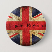 Flaggschiff I speak English Button (Vorderseite)