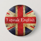 Flaggschiff I speak English Button (Vorderseite)