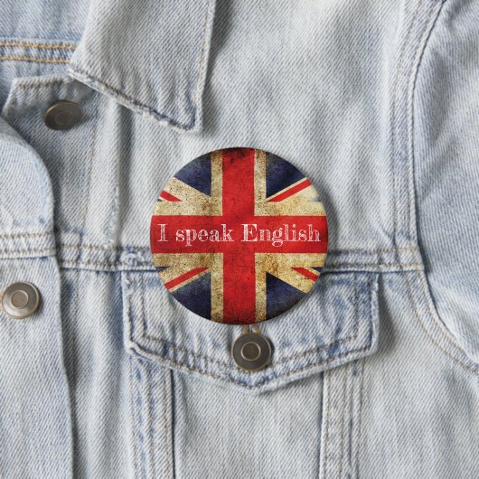 Flaggschiff I speak English Button (Beispiel)