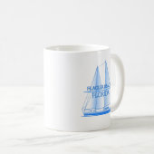 Flagler Beach Coast Nautical Segelschiff Kaffeetasse (VorderseiteRechts)