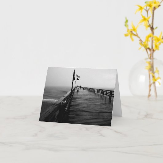 Flagler Beach Fishing Pier Karte (Gelbe Blume)