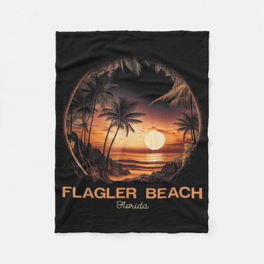Flagler Beach Florida  Fleecedecke (Vorderseite)