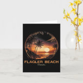 Flagler Beach Florida Karte (Gelbe Blume)