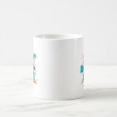 Flagler Beach Florida Vintag Retro Sunset Kaffeetasse (Mittel)