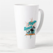 Flagler Beach Florida Vintag Retro Sunset Milchtasse (Rechte Ecke)