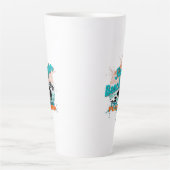 Flagler Beach Florida Vintag Retro Sunset Milchtasse (Vorderseite)