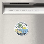 Flagler Beach Florida Vintage Magnet (In Situ (Geschirrspüler))
