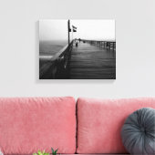 Flagler Beach Pier Foto Canvas Print Leinwanddruck (Insitu (Wohnzimmer))