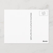 Flagler Beach Pier Schwarz-Weiß-Fotografie Postkarte (Rückseite)