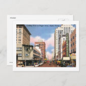 Flagler St., Miami, Florida Vintag Postkarte (Vorne/Hinten)