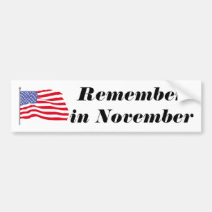 flags-american-waving-in-the_wind, Rememberin N… Autoaufkleber