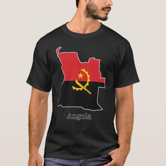 Flags and countries Angola T-Shirt (Vorderseite)