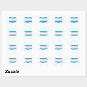 Flags-Aufkleber für Transgender Runder Aufkleber (Blatt)