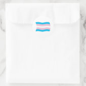 Flags-Aufkleber für Transgender Runder Aufkleber (Tasche)