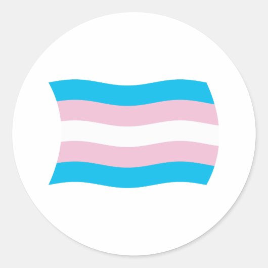 Flags-Aufkleber für Transgender Runder Aufkleber (Vorderseite)