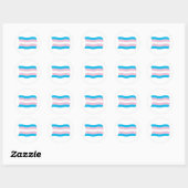 Flags-Aufkleber für Transgender Runder Aufkleber (Blatt)